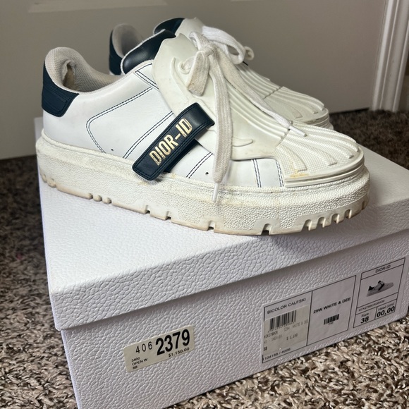 Dior | Shoes | Dior Id Sneaker White Dee Eur 38us 8 | Poshmark